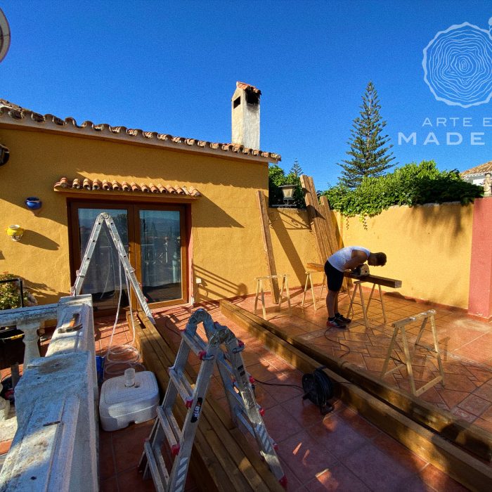 Construyendo estructuras de madera en Arte en Madera